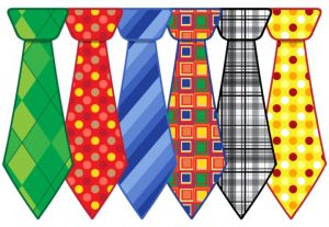 Neckties Vector Tie Clip Art Set