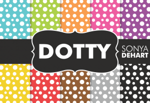 Dotty Rainbow Polka Dot Pattern Pack