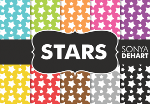 Stars Celestial Star Digital Pattern Pack