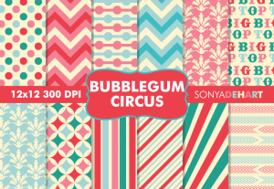 Bubblegum Circus Carnival Pattern Pack
