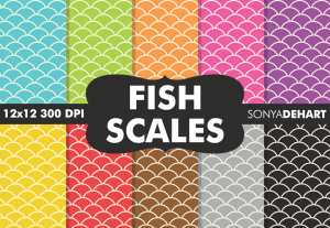 Fish Scales Mermaid Scale Pattern Pack