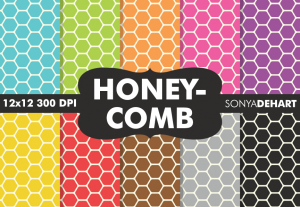 Geometric Honeycomb Pattern Pack