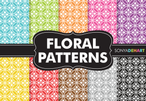 Funky Hippy Floral Pattern Pack