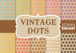 Vintage Kraft Paper Polka Dots Pattern Pack
