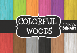 Colorful Wood Textures Backgrounds Pack
