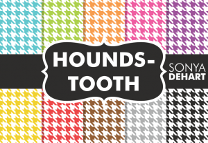 Hounds Tooth Digital Pattern Pack
