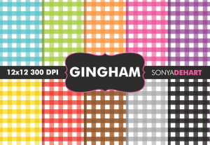 Gingham Digital Pattern Pack