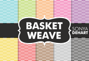 Geometric Basket Weave Pattern Pack