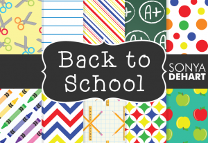 Back To School Digital Pattern Pack