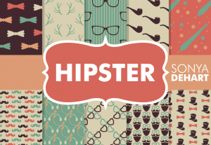 Hipster Retro Digital Pattern Pack