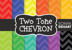 Tow Tone Zig Zag Chevron Pattern Pack