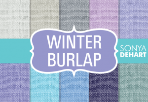 Winter Burlap Fabric Texture Pack