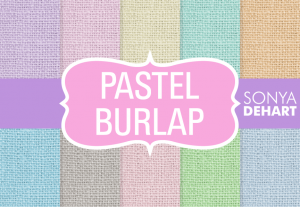 Pastel Burlap Fabric Texture Pack