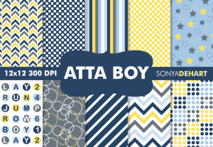 Atta Boy Cute Boys Pattern Pack