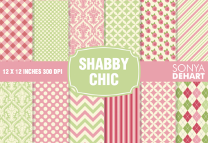 Shabby Chic Digital Pattern Pack
