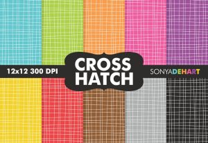 Crosshatch Digital Pattern Background Textures