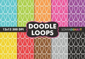 Doodle Loops Abstract Pattern Pack
